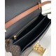 Replica Burberry Small Monogram Stripe E-canvas TB Bag Coffee
