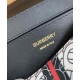 Replica Burberry Monogram Stripe E-canvas Note Crossbody Bag Coffee