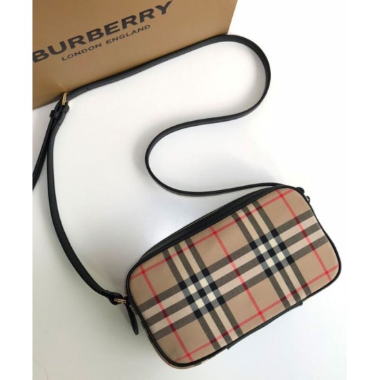 Replica Burberry Small Vintage Check and Leather Camera Bag Apricot Fake Burberry Small Vintage Check and Leather Camera Bag Apricot Replica