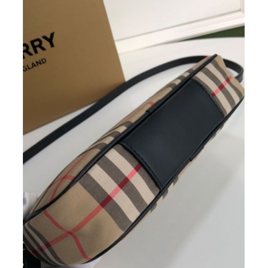 Replica Burberry Small Vintage Check and Leather Camera Bag Apricot Fake Burberry Small Vintage Check and Leather Camera Bag Apricot Replica