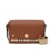 Replica Burberry Leather and Vintage Check Note Crossbody Bag Coffee Replica Burberry Leather and Vintage Check Note Crossbody Bag Coffee