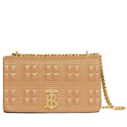 Fake Burberry Small Quilted Lambskin Lola Bag Apricot Replica