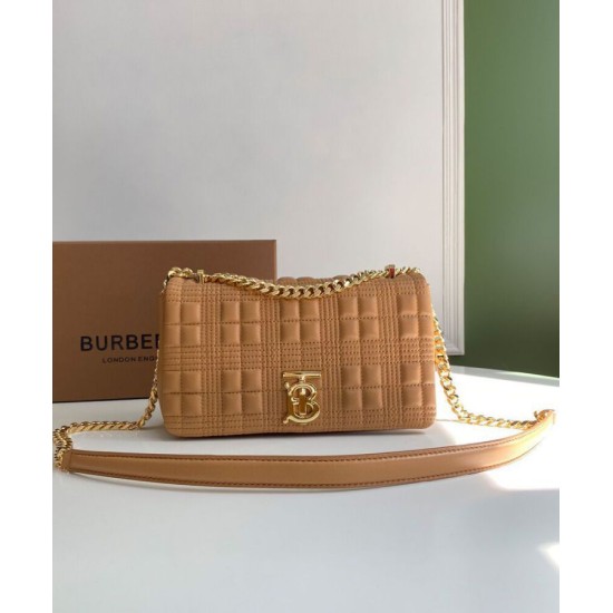 Fake Burberry Small Quilted Lambskin Lola Bag Apricot Replica