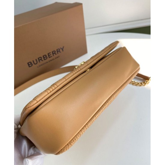 Fake Burberry Small Quilted Lambskin Lola Bag Apricot Replica