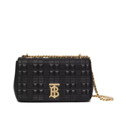 Fake Burberry Small Quilted Lambskin Lola Bag Black Replica
