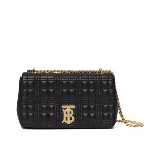 Fake Burberry Small Quilted Lambskin Lola Bag Black Replica