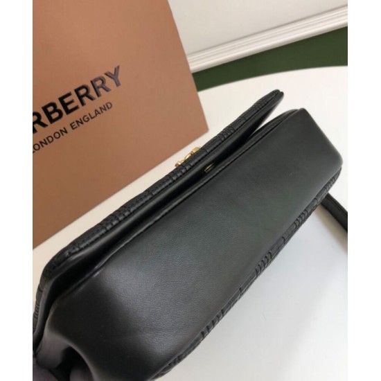 Fake Burberry Small Quilted Lambskin Lola Bag Black Replica