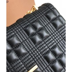 Fake Burberry Small Quilted Lambskin Lola Bag Black Replica