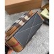 Fake Burberry Check Cotton Crossbody Bag Coffee Replica