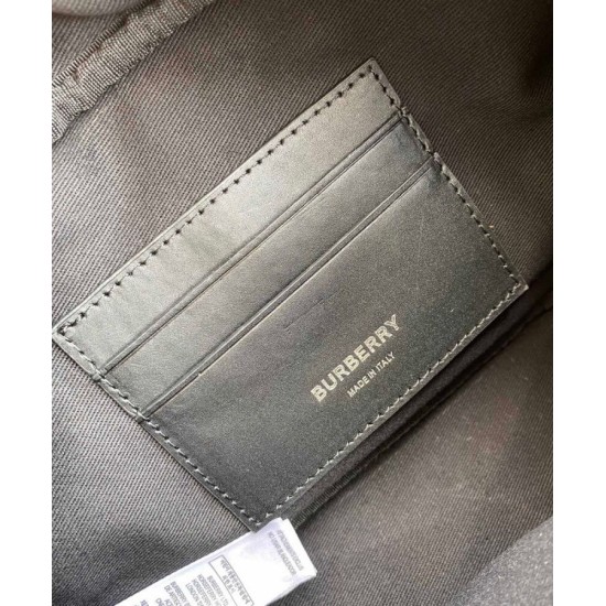 Fake Burberry Check Cotton Crossbody Bag Coffee Replica