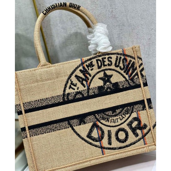 Fake Christian Dior Small Book Tote Apricot Replica
