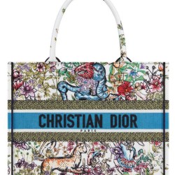 Replica Christian Dior Medium Dior Book Tote White