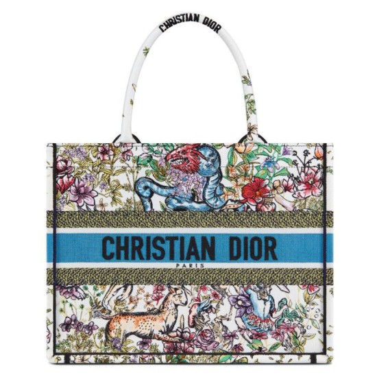 Replica Christian Dior Medium Dior Book Tote White