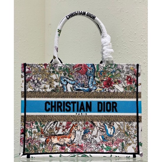 Replica Christian Dior Medium Dior Book Tote White