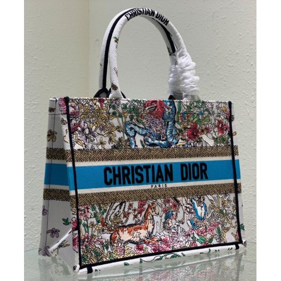 Replica Christian Dior Medium Dior Book Tote White