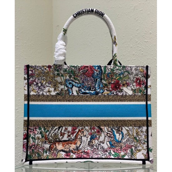Replica Christian Dior Medium Dior Book Tote White