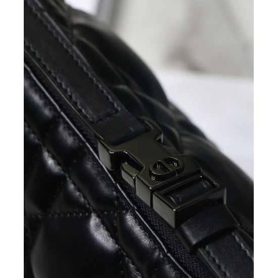 Replica Christian Dior Medium DiorTravel Nomad Pouch Black