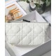 Replica Christian Dior Medium DiorTravel Nomad Pouch Cream