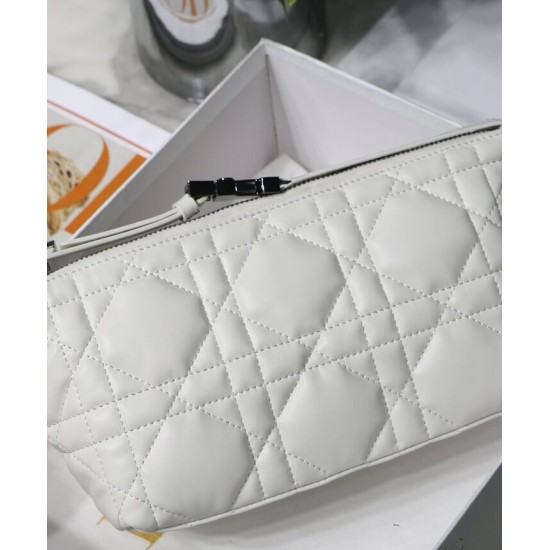 Replica Christian Dior Medium DiorTravel Nomad Pouch Cream