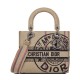 Replica Christian Dior Medium Lady d-Lite Bag Apricot
