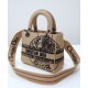 Replica Christian Dior Medium Lady d-Lite Bag Apricot