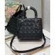Replica Christian Dior Medium Lady Dior Bag Black Fake Christian Dior Medium Lady Dior Bag Black Replica