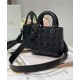 Replica Christian Dior Medium Lady Dior Bag Black Fake Christian Dior Medium Lady Dior Bag Black Replica