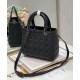 Replica Christian Dior Medium Lady Dior Bag Black Fake Christian Dior Medium Lady Dior Bag Black Replica