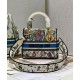 Replica Christian Dior Medium Lady D-Lite Bag Cream
