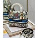 Replica Christian Dior Medium Lady D-Lite Bag Cream