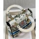 Replica Christian Dior Medium Lady D-Lite Bag Cream