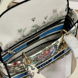 Replica Christian Dior Medium Lady D-Lite Bag Cream Replica Christian Dior Medium Lady D-Lite Bag Cream