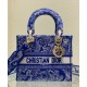 Replica Christian Dior Medium Lady d-Lite Bag Dark Blue