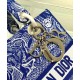 Replica Christian Dior Medium Lady d-Lite Bag Dark Blue