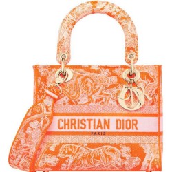 Replica Christian Dior Medium Lady d-Lite Bag Orange