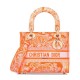 Replica Christian Dior Medium Lady d-Lite Bag Orange