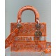 Replica Christian Dior Medium Lady d-Lite Bag Orange
