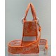 Replica Christian Dior Medium Lady d-Lite Bag Orange