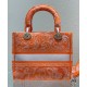 Replica Christian Dior Medium Lady d-Lite Bag Orange