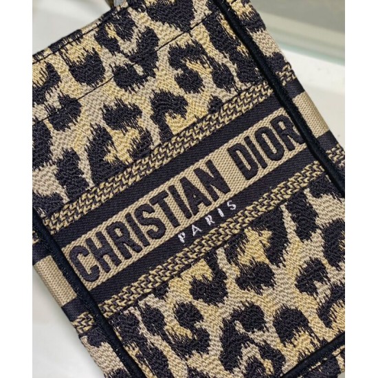Replica Christian Dior Mini Dior Book Tote Phone Bag Coffee