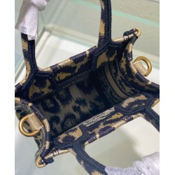 Replica Christian Dior Mini Dior Book Tote Phone Bag Coffee