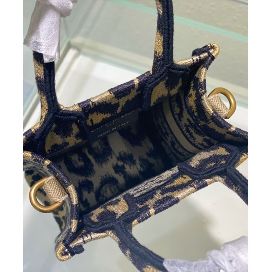 Replica Christian Dior Mini Dior Book Tote Phone Bag Coffee