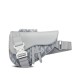 Fake Christian Dior Saddle Bag Gray Replica