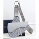 Fake Christian Dior Saddle Bag Gray Replica