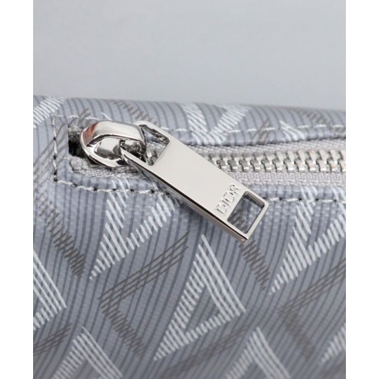 Fake Christian Dior Saddle Bag Gray Replica