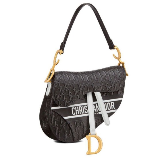 Replica Christian Dior Saddle Bag Black