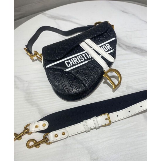 Replica Christian Dior Saddle Bag Black