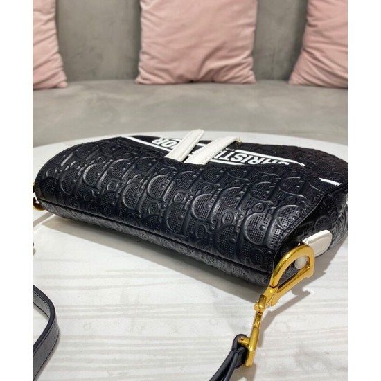 Replica Christian Dior Saddle Bag Black