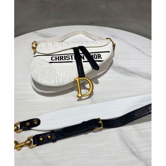 Replica Christian Dior Saddle Bag Cream