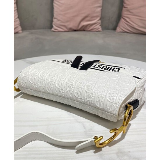 Replica Christian Dior Saddle Bag Cream